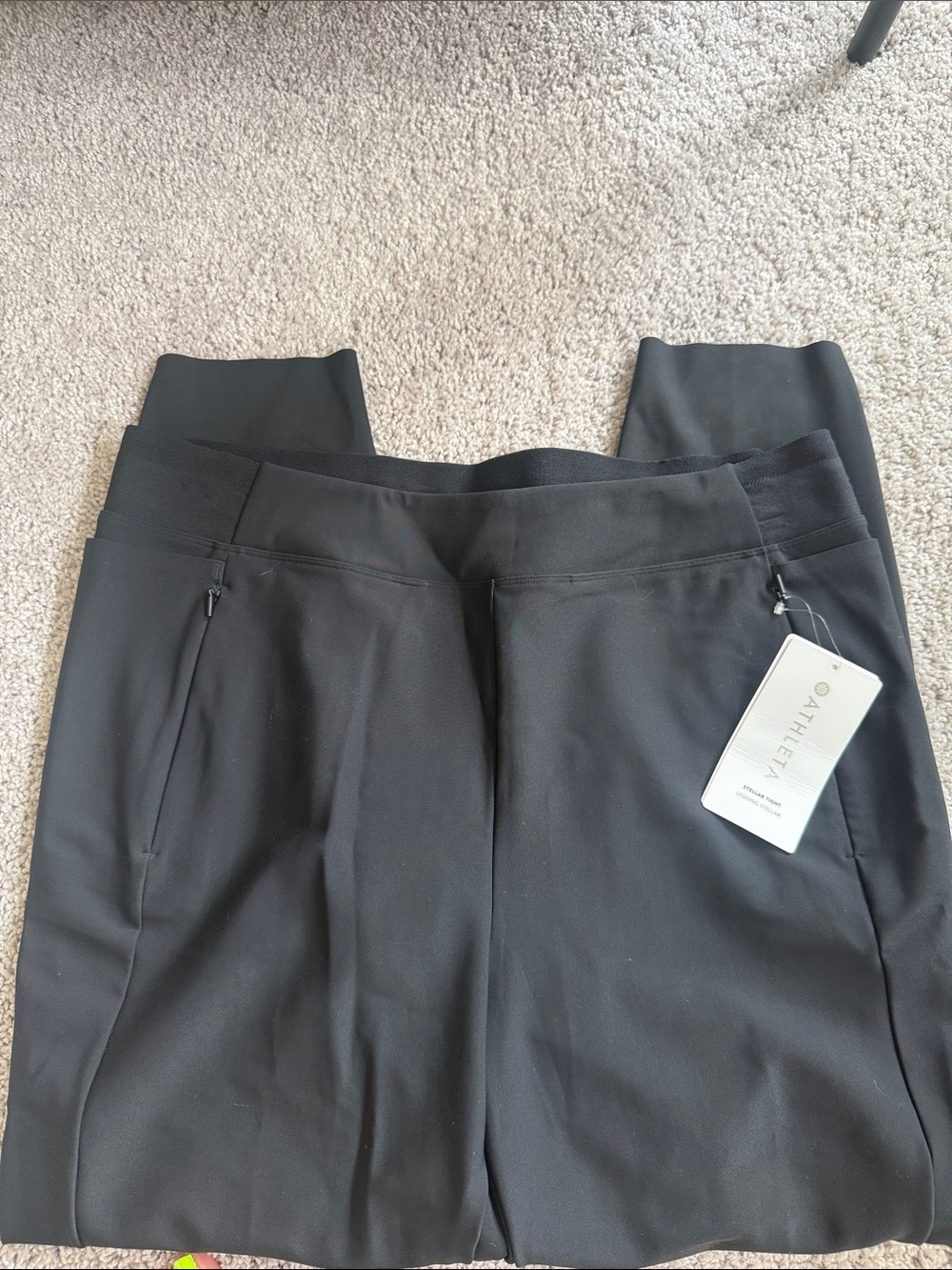 Athleta Black High-Rise Ponte Skort with Zip Pockets Size 20 New